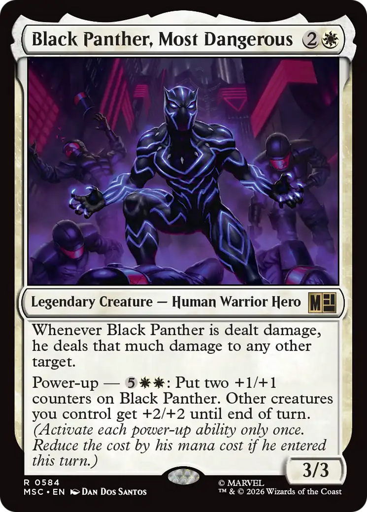Black Panther, Most Dangerous [Marvel Super Heroes Commander] | Boutique FDB TCG