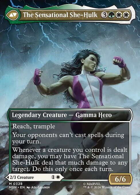 Jennifer Walters (Borderless) (0328) [Marvel Super Heroes] | Boutique FDB TCG