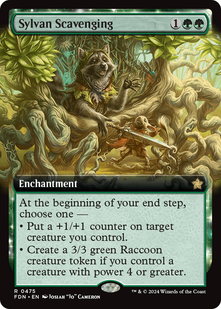 Sylvan Scavenging (Extended Art) [Foundations] | Boutique FDB TCG