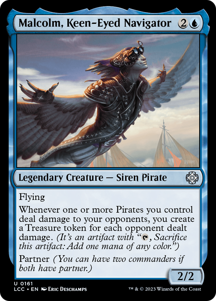 Malcolm, Keen-Eyed Navigator [The Lost Caverns of Ixalan Commander] | Boutique FDB TCG