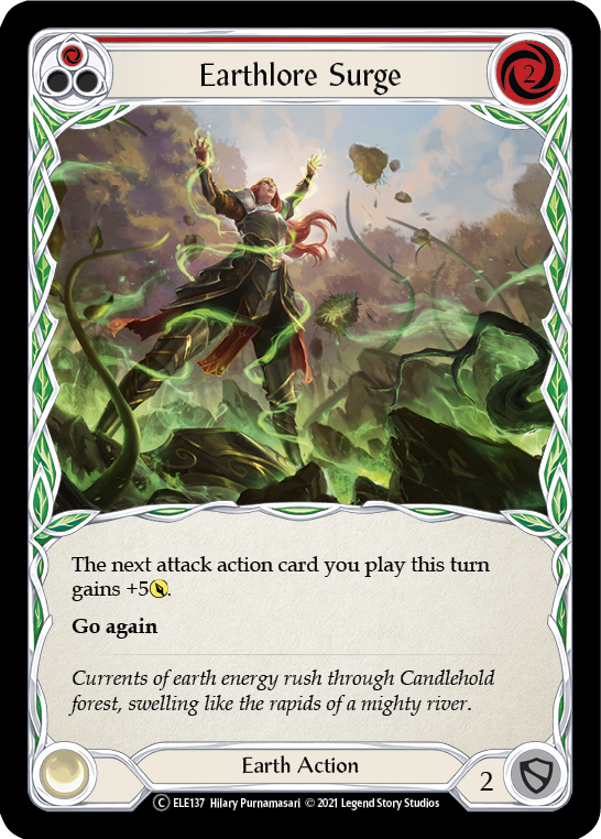 Earthlore Surge (Red) [U-ELE137] (Tales of Aria Unlimited)  Unlimited Normal | Boutique FDB TCG