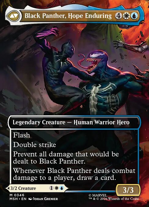 King T'Challa (Borderless) (0346) [Marvel Super Heroes] | Boutique FDB TCG