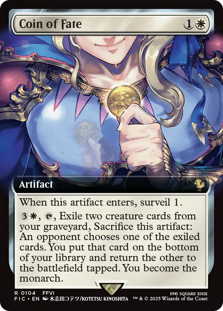 Coin of Fate (Extended Art) [FINAL FANTASY Commander] | Boutique FDB TCG