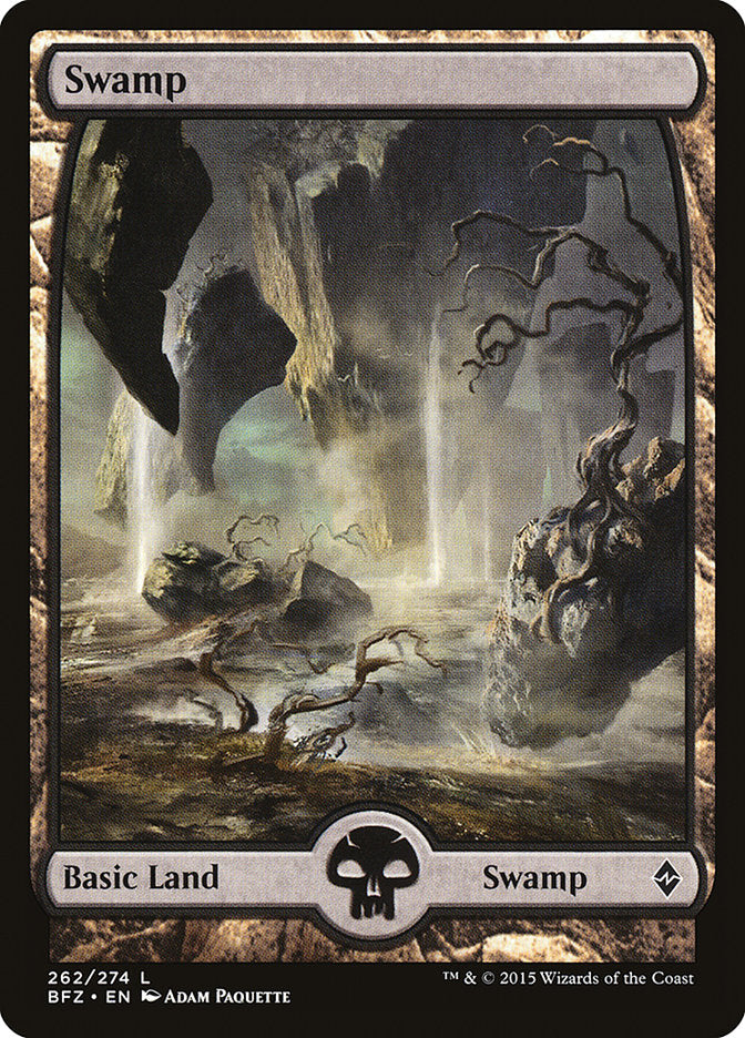 Swamp (262) (Full Art) [Battle for Zendikar] | Boutique FDB TCG