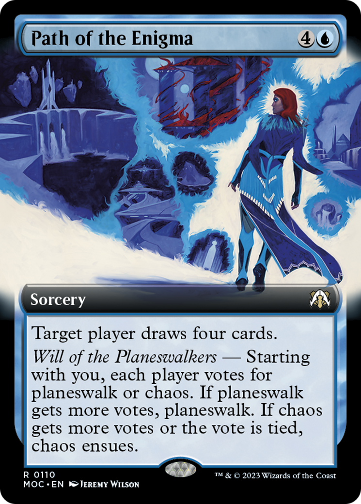 Path of the Enigma (Extended Art) [March of the Machine Commander] | Boutique FDB TCG