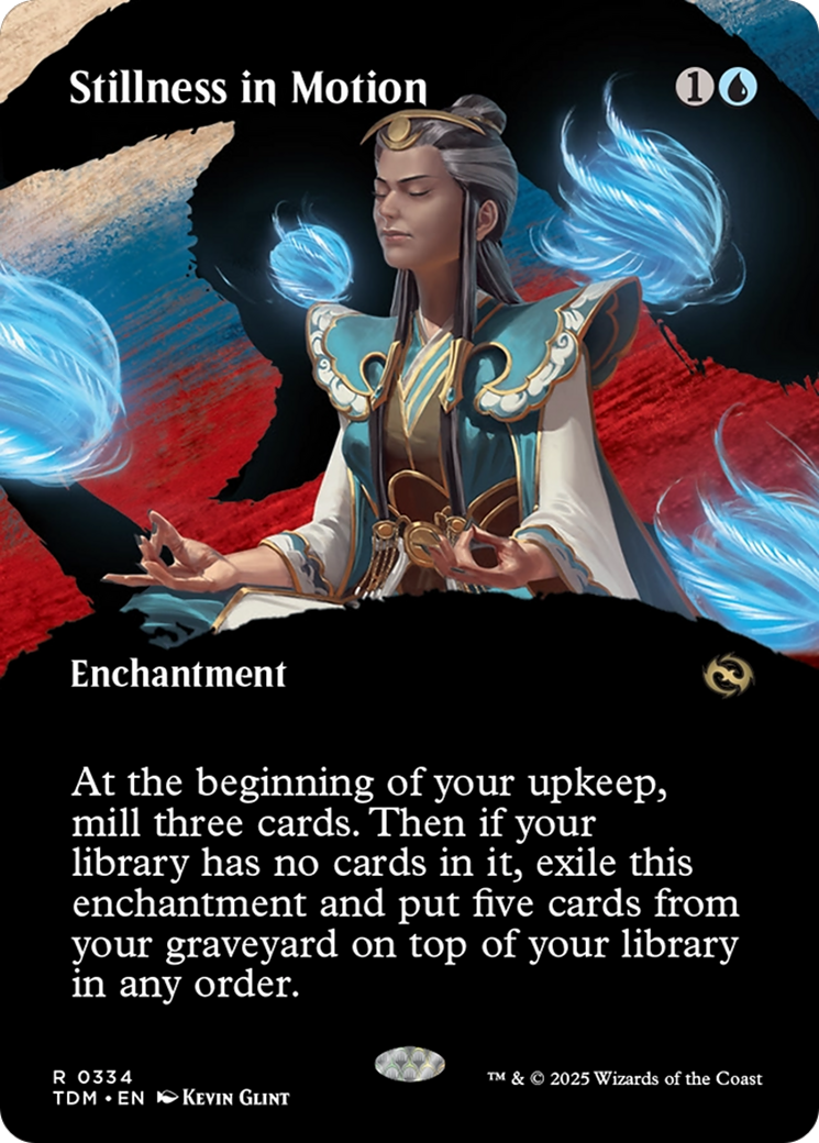 Stillness in Motion (Borderless) [Tarkir: Dragonstorm] | Boutique FDB TCG