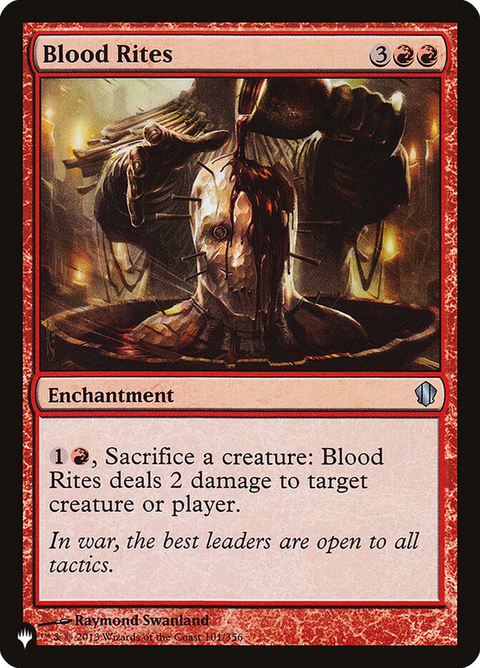 Blood Rites [The List] | Boutique FDB TCG