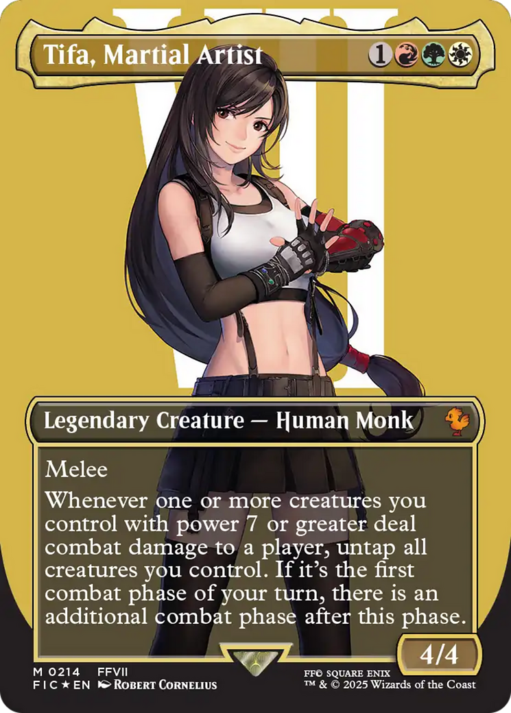 Tifa, Martial Artist (Borderless) (Surge Foil) [FINAL FANTASY Commander] | Boutique FDB TCG