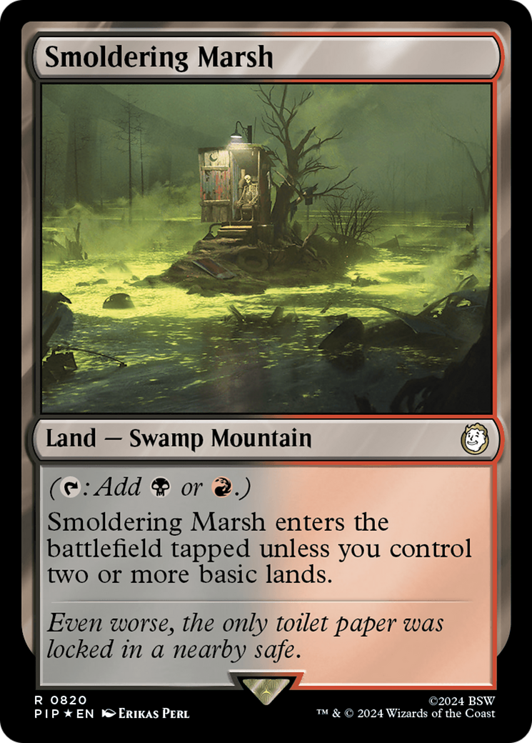 Smoldering Marsh (Surge Foil) [Fallout] | Boutique FDB TCG