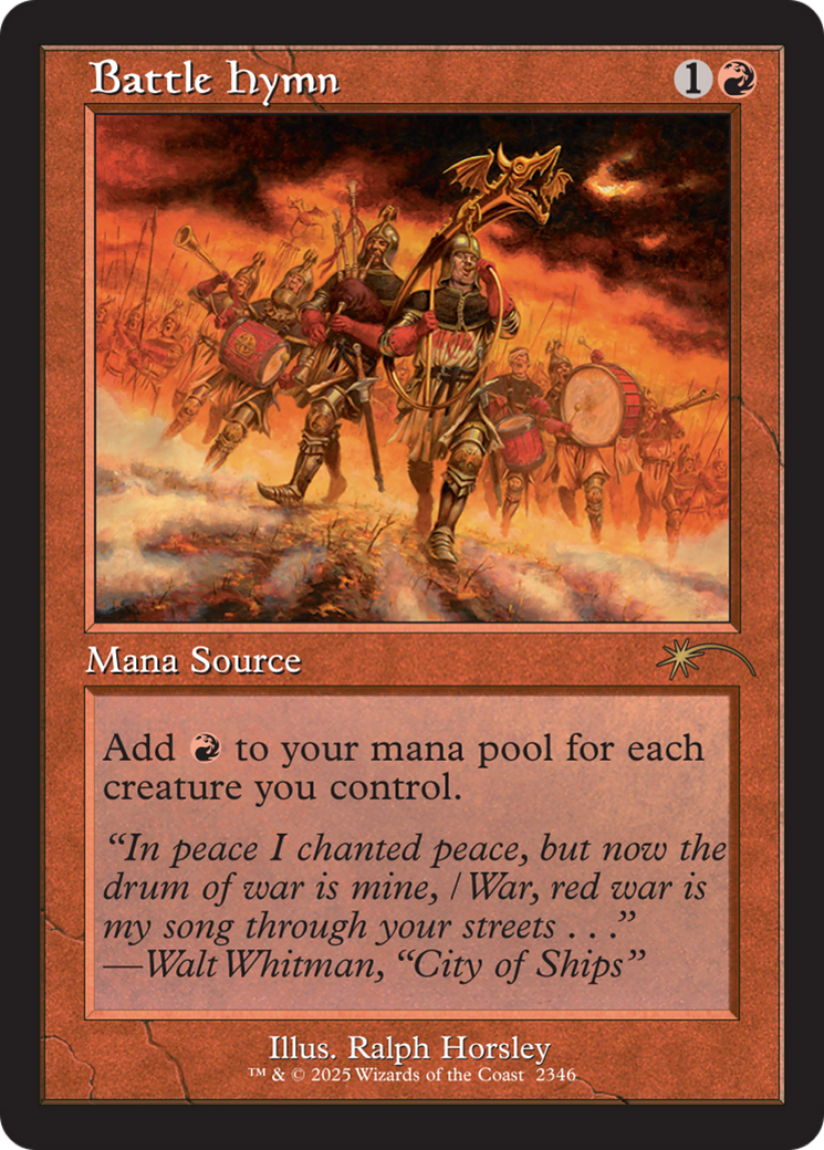 Battle Hymn (2346) [Secret Lair Drop] | Boutique FDB TCG