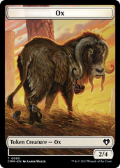 Phyrexian Golem // Ox Double-Sided Token [Commander Masters Tokens] | Boutique FDB TCG