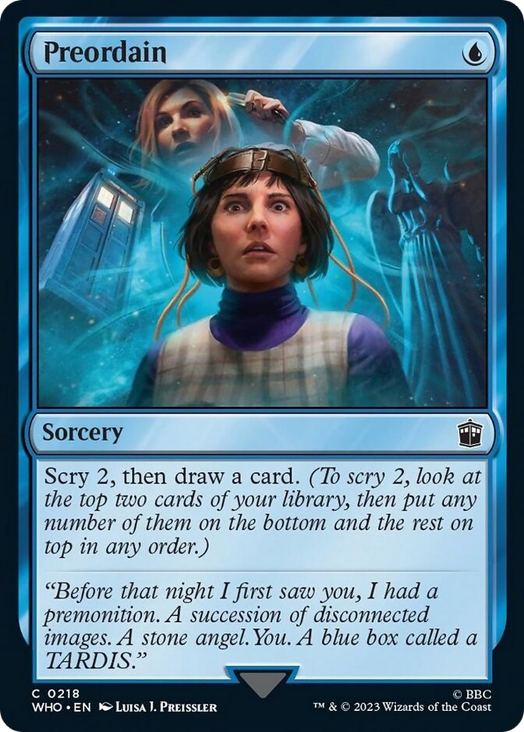 Preordain [Doctor Who] | Boutique FDB TCG