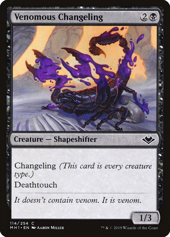 Venomous Changeling [Modern Horizons] | Boutique FDB TCG