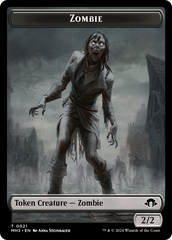 Elephant // Zombie Double-Sided Token [Modern Horizons 3 Commander Tokens] | Boutique FDB TCG