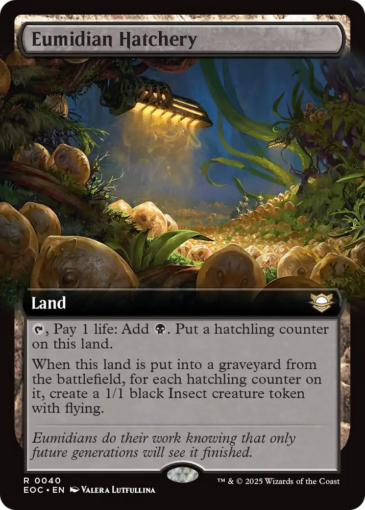 Eumidian Hatchery (Extended Art) [Edge of Eternities Commander] | Boutique FDB TCG
