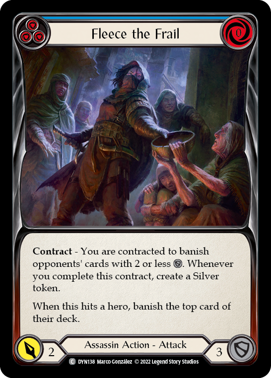 Fleece the Frail (Blue) [DYN138] (Dynasty) | Boutique FDB TCG
