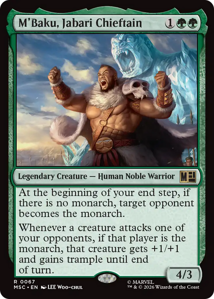 M'Baku, Jabari Chieftain (Surge Foil) [Marvel Super Heroes Commander] | Boutique FDB TCG