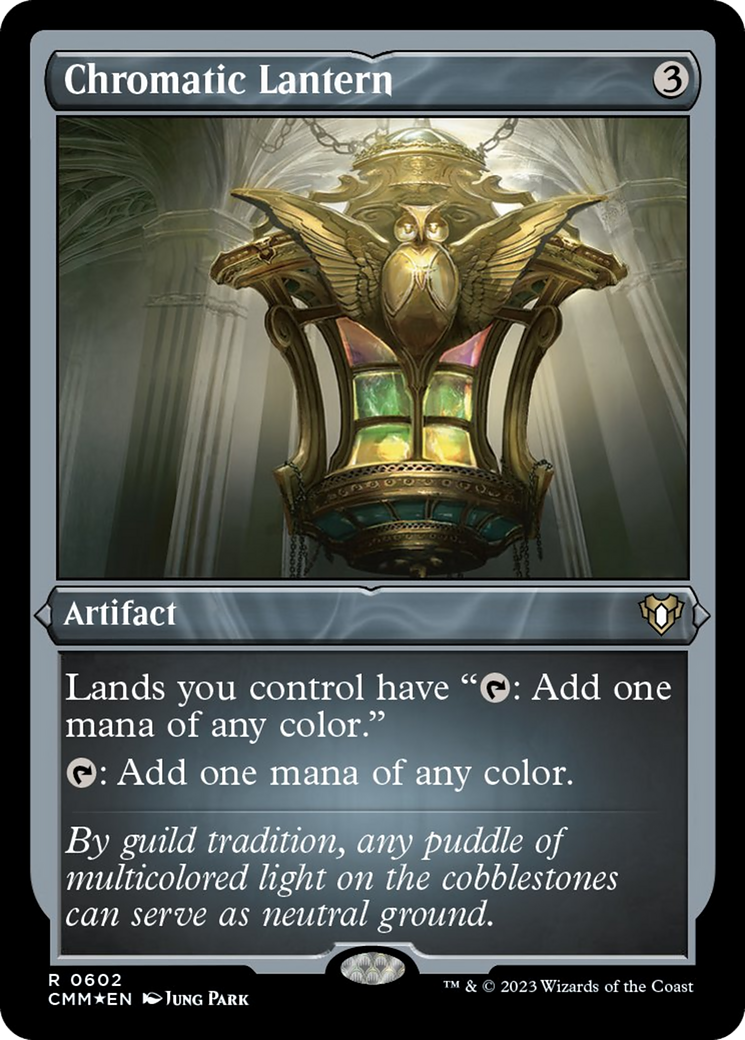 Chromatic Lantern (Foil Etched) [Commander Masters] | Boutique FDB TCG