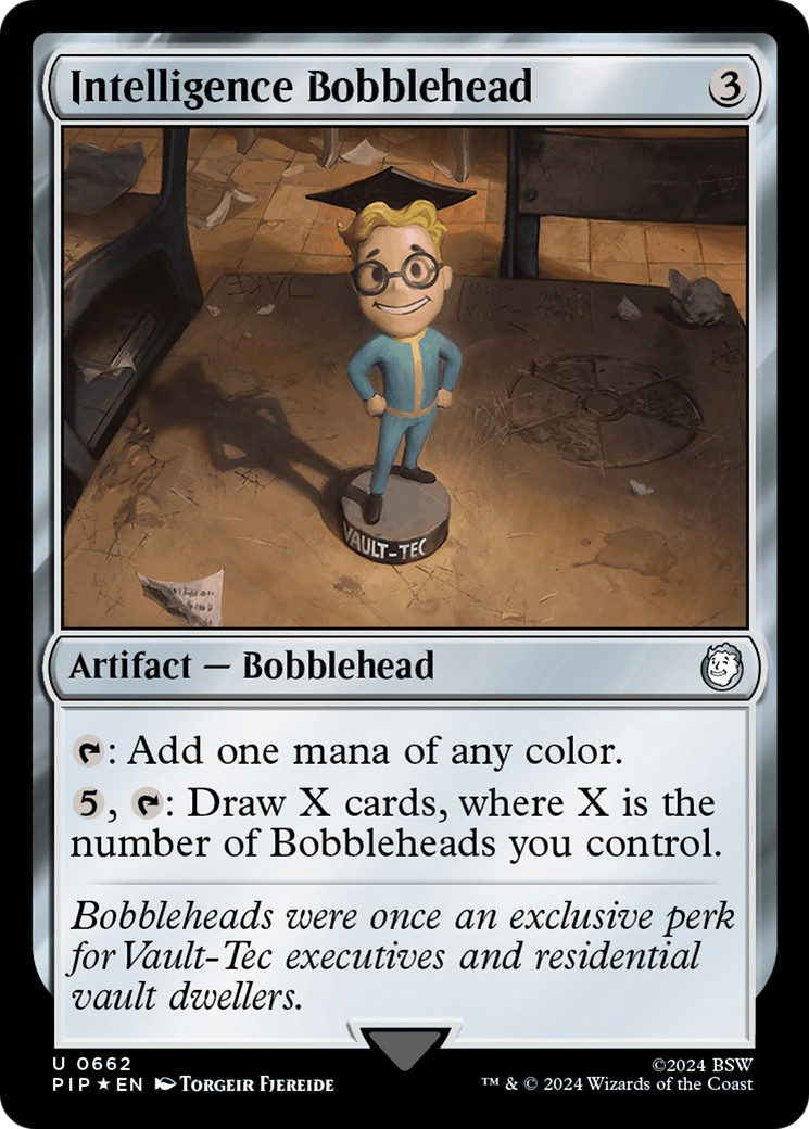 Intelligence Bobblehead (Surge Foil) [Fallout] | Boutique FDB TCG