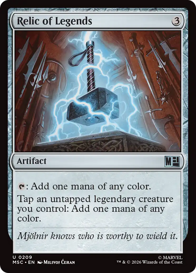 Relic of Legends [Marvel Super Heroes Commander] | Boutique FDB TCG