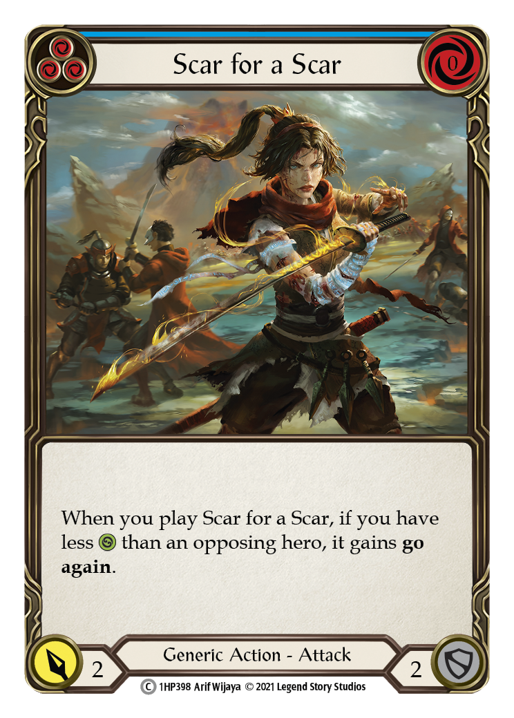 Scar for a Scar (Blue) [1HP398] (History Pack 1) | Boutique FDB TCG