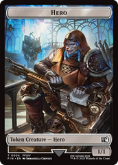 Hero (0004) // Wizard (0015) Double-Sided Token [FINAL FANTASY Tokens] | Boutique FDB TCG