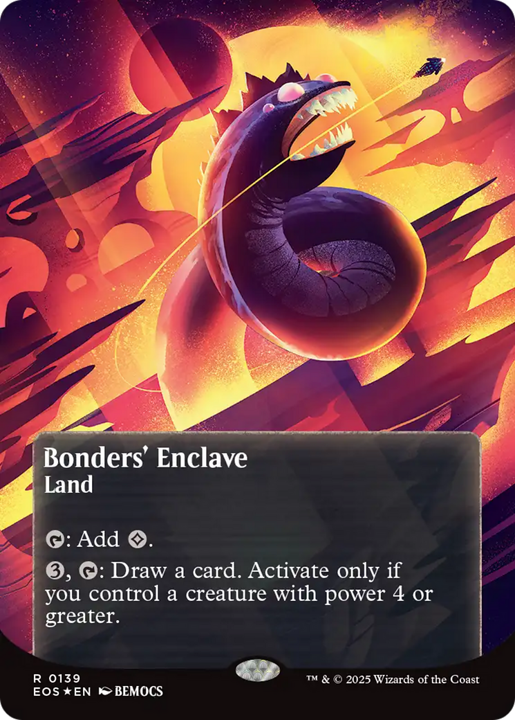Bonders' Enclave (0136) (Borderless) (Galaxy Foil) [Edge of Eternities: Stellar Sights] | Boutique FDB TCG