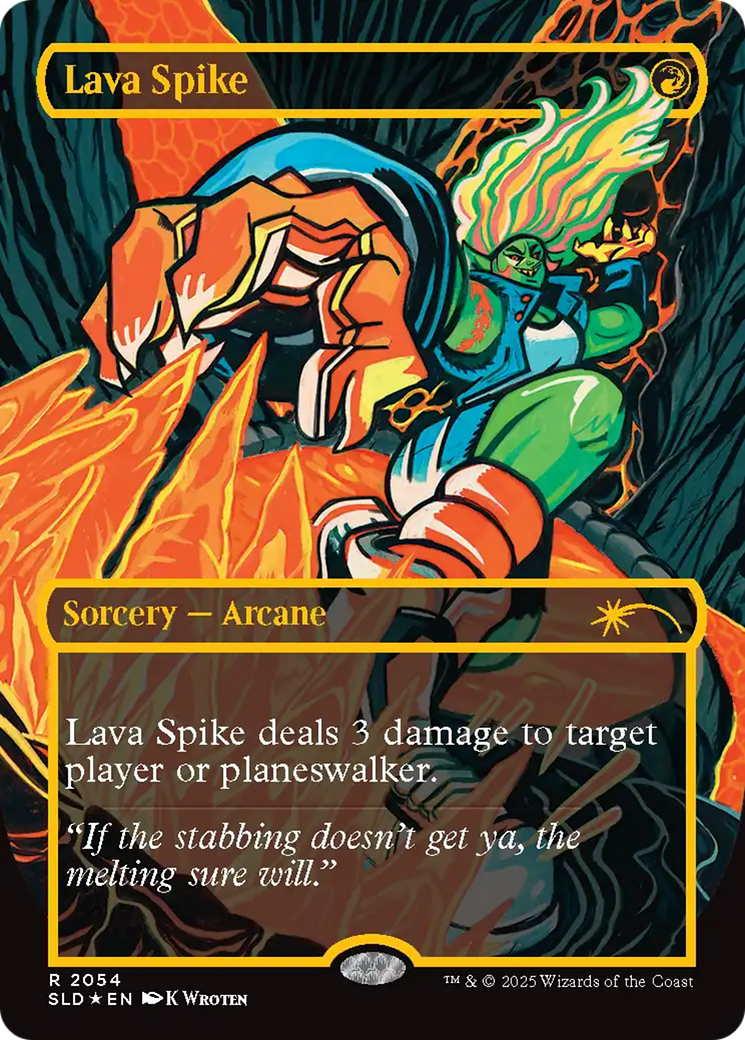 Lava Spike (2054) (Raised Foil) [Secret Lair Drop Series] | Boutique FDB TCG