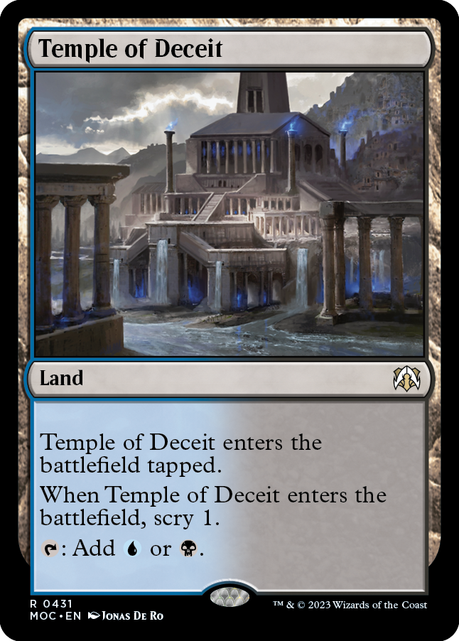 Temple of Deceit [March of the Machine Commander] | Boutique FDB TCG