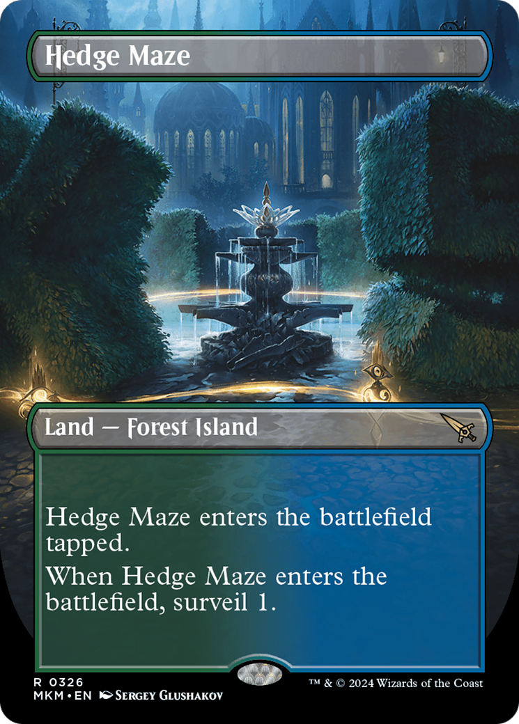 Hedge Maze (Borderless) [Murders at Karlov Manor] | Boutique FDB TCG