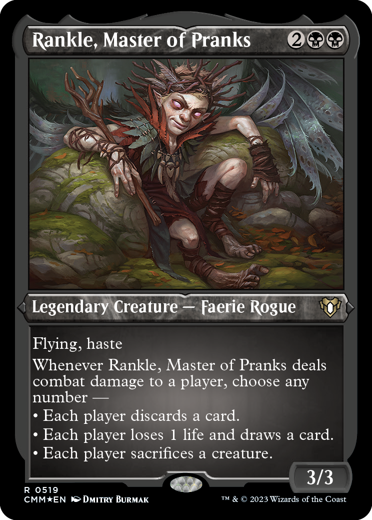 Rankle, Master of Pranks (Foil Etched) [Commander Masters] | Boutique FDB TCG