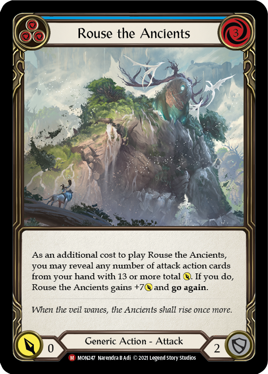 Rouse the Ancients [MON247-RF] (Monarch)  1st Edition Rainbow Foil | Boutique FDB TCG