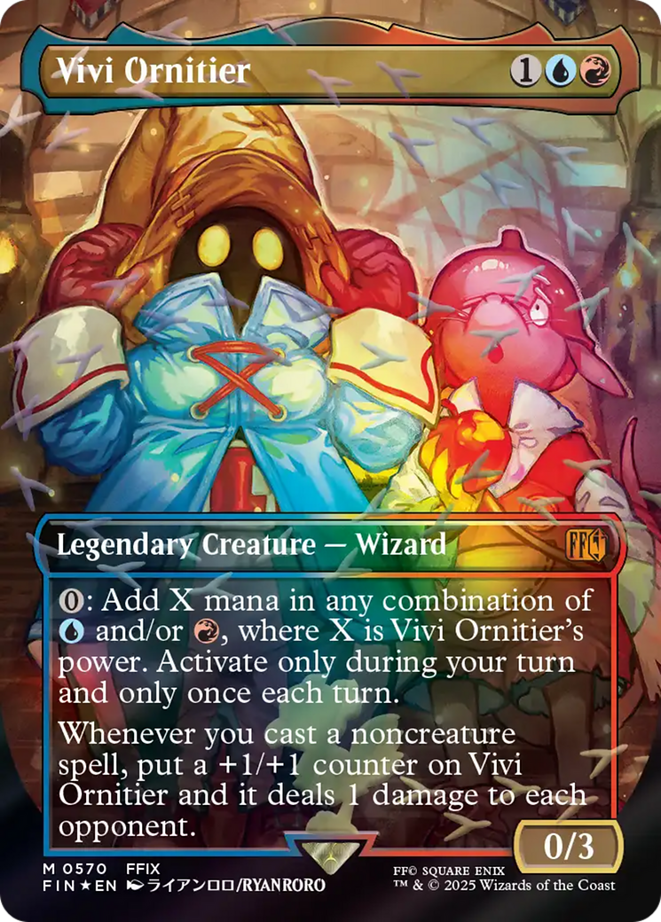 Vivi Ornitier (Borderless) (Chocobo Track Foil) [FINAL FANTASY] | Boutique FDB TCG
