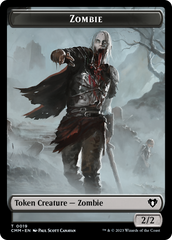 Zombie (0019) // Kor Soldier Double-Sided Token [Commander Masters Tokens] | Boutique FDB TCG