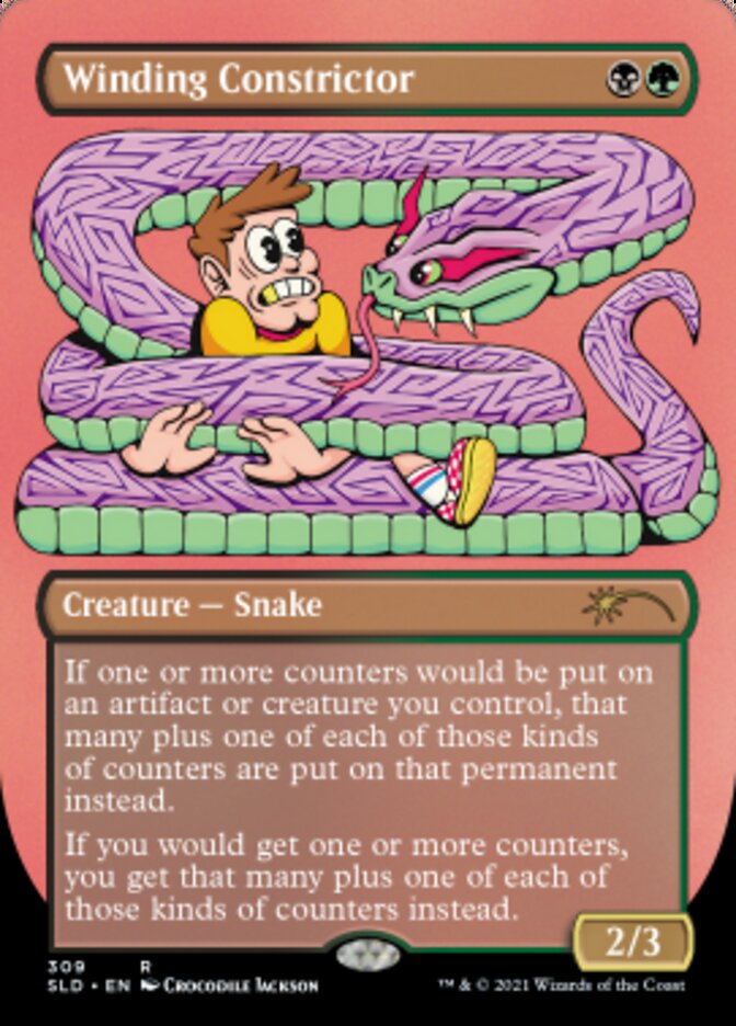Winding Constrictor (Borderless) [Secret Lair Drop Series] | Boutique FDB TCG