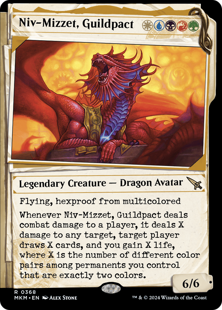 Niv-Mizzet, Guildpact (Showcase) (368) [Murders at Karlov Manor] | Boutique FDB TCG