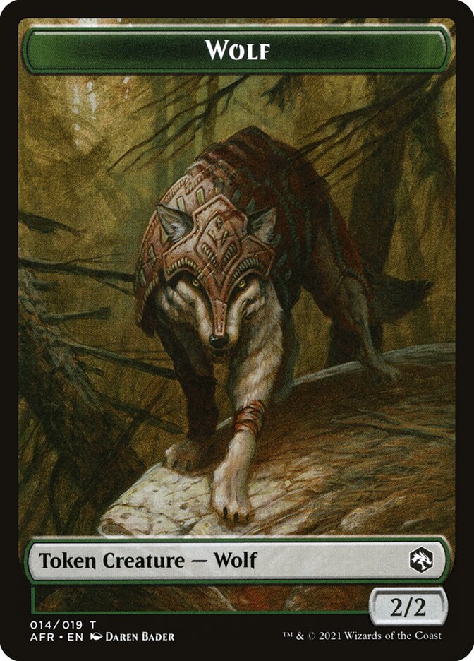 Wolf Token [Dungeons & Dragons: Adventures in the Forgotten Realms Tokens] | Boutique FDB TCG