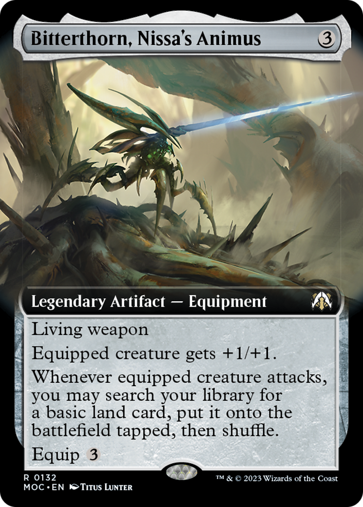 Bitterthorn, Nissa's Animus (Extended Art) [March of the Machine Commander] | Boutique FDB TCG