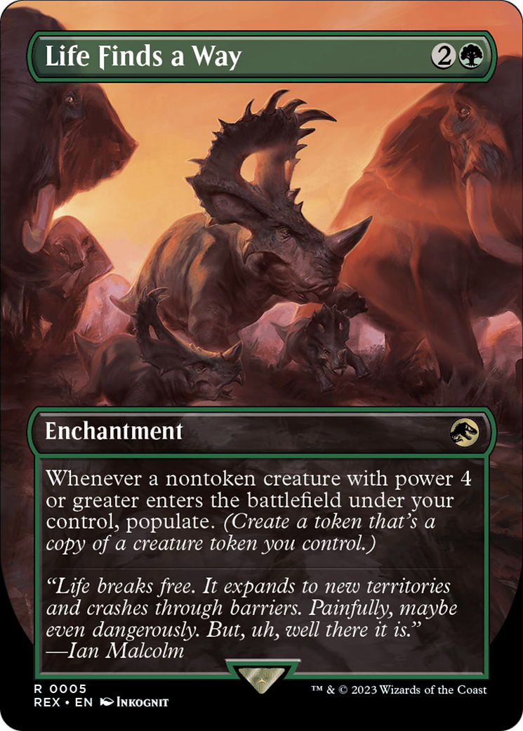 Life Finds a Way (Borderless) [Jurassic World Collection] | Boutique FDB TCG