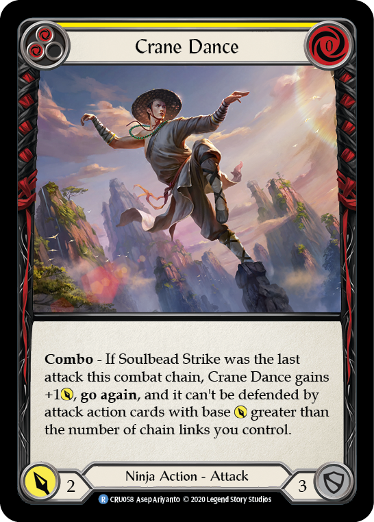 Crane Dance (Yellow) [CRU058] (Crucible of War)  1st Edition Normal | Boutique FDB TCG