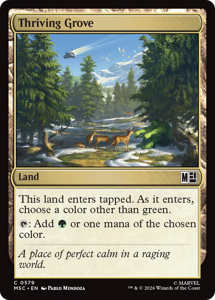 Thriving Grove [Marvel Super Heroes Commander] | Boutique FDB TCG