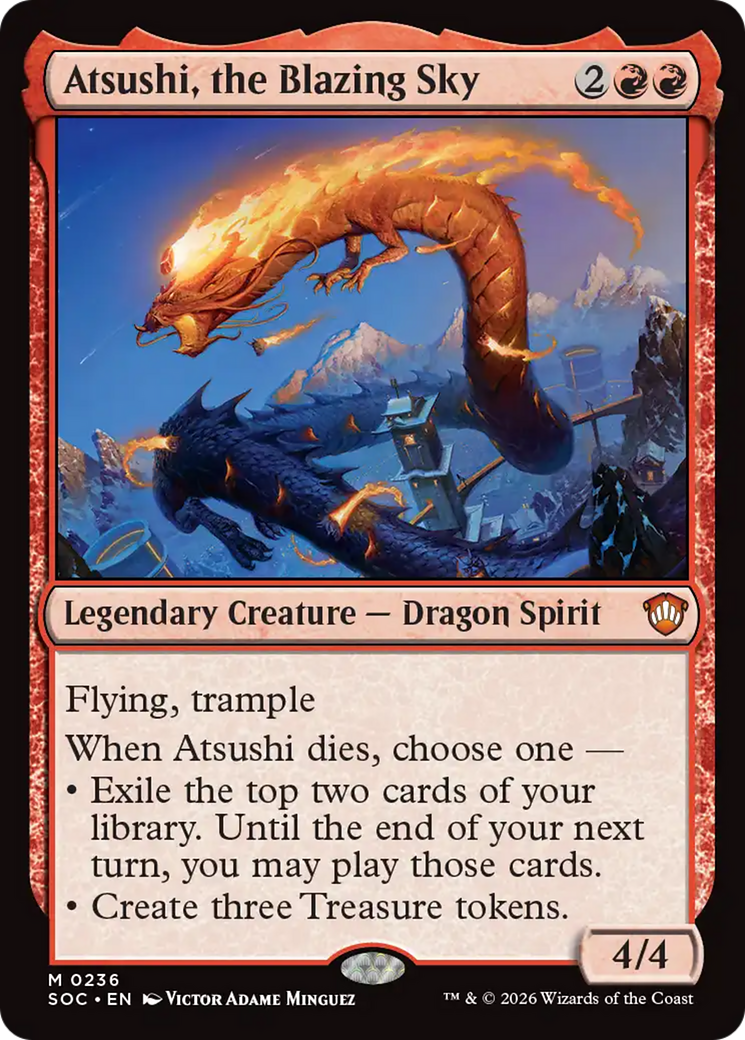 Atsushi, the Blazing Sky [Secrets of Strixhaven Commander] | Boutique FDB TCG