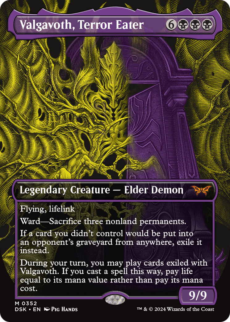 Valgavoth, Terror Eater (Showcase) [Duskmourn: House of Horror] | Boutique FDB TCG