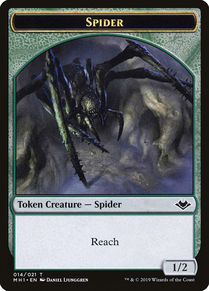 Zombie (007) // Spider (014) Double-Sided Token [Modern Horizons Tokens] | Boutique FDB TCG