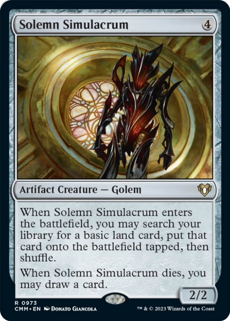 Solemn Simulacrum [Commander Masters] | Boutique FDB TCG