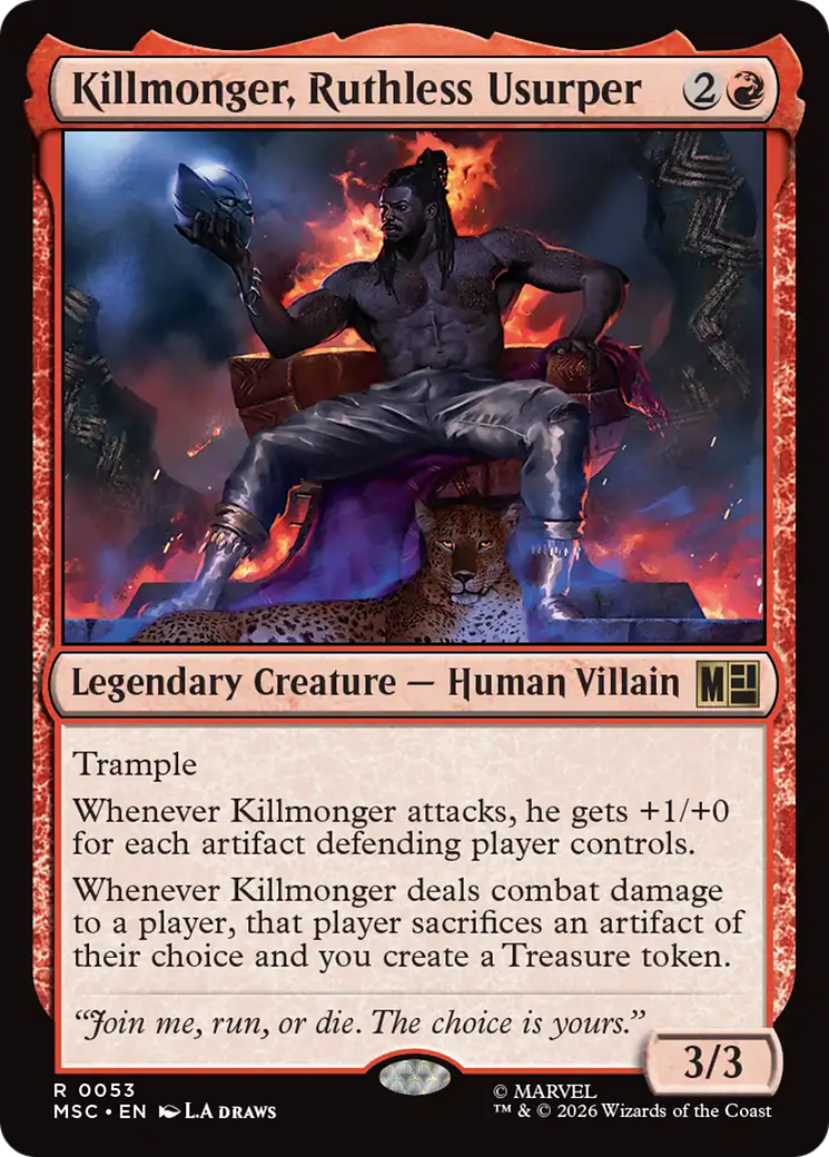 Killmonger, Ruthless Usurper (Surge Foil) [Marvel Super Heroes Commander] | Boutique FDB TCG