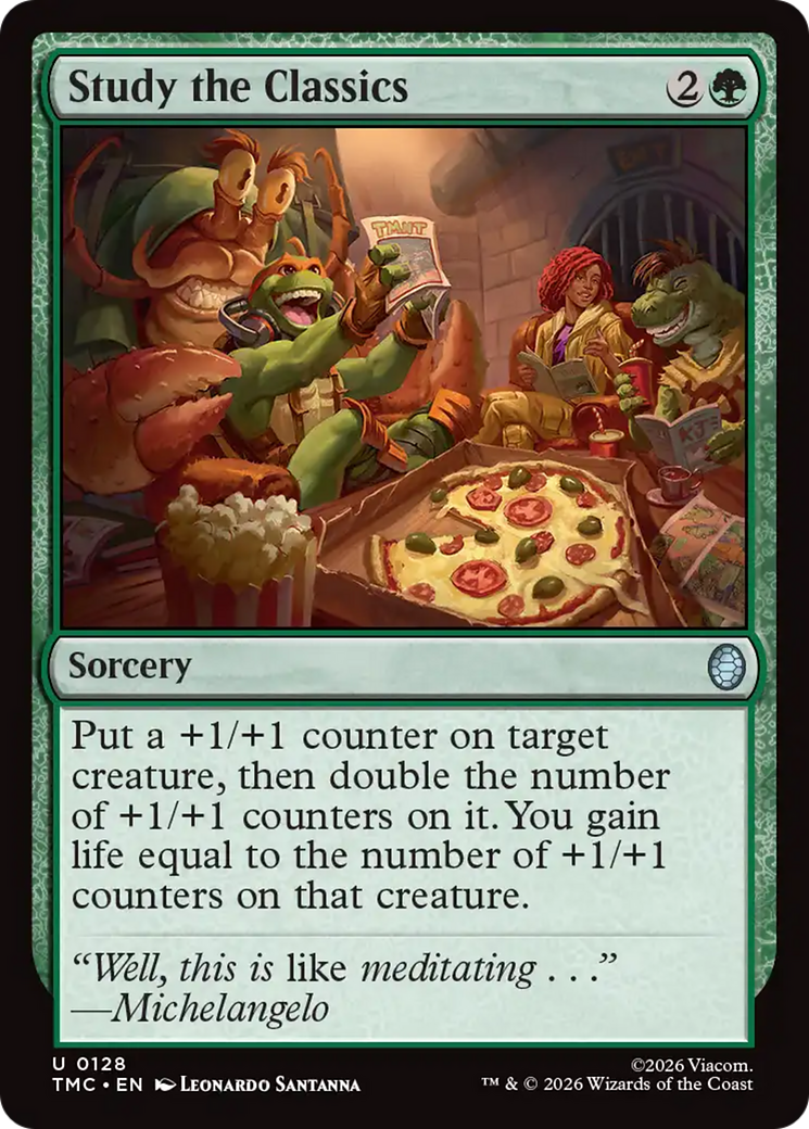 Study the Classics [Teenage Mutant Ninja Turtles Commander] | Boutique FDB TCG