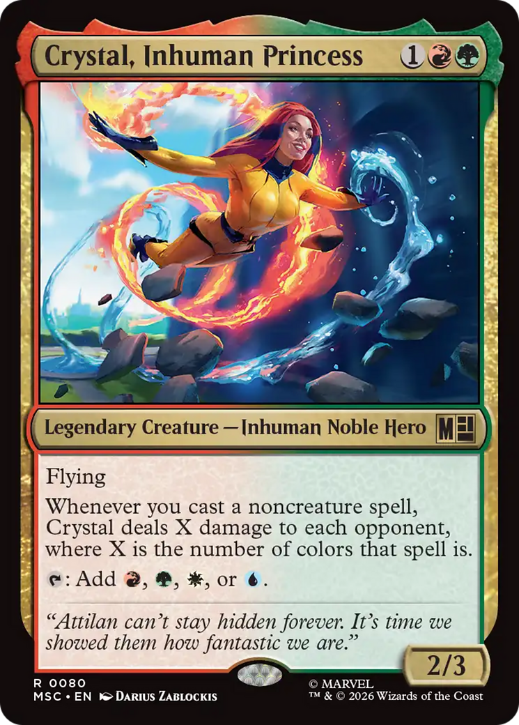 Crystal, Inhuman Princess (Surge Foil) [Marvel Super Heroes Commander] | Boutique FDB TCG