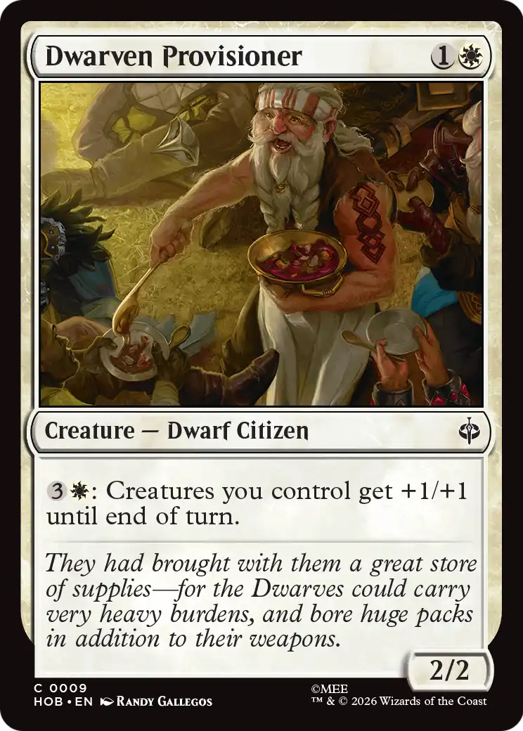 Dwarven Provisioner [The Hobbit] | Boutique FDB TCG