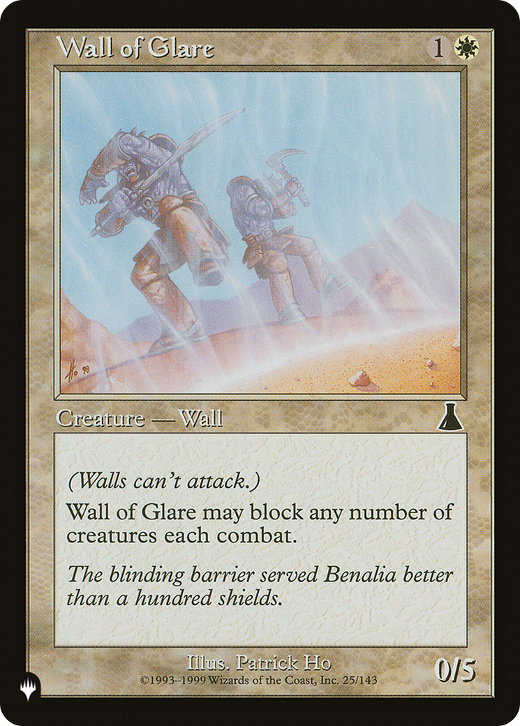 Wall of Glare [The List] | Boutique FDB TCG